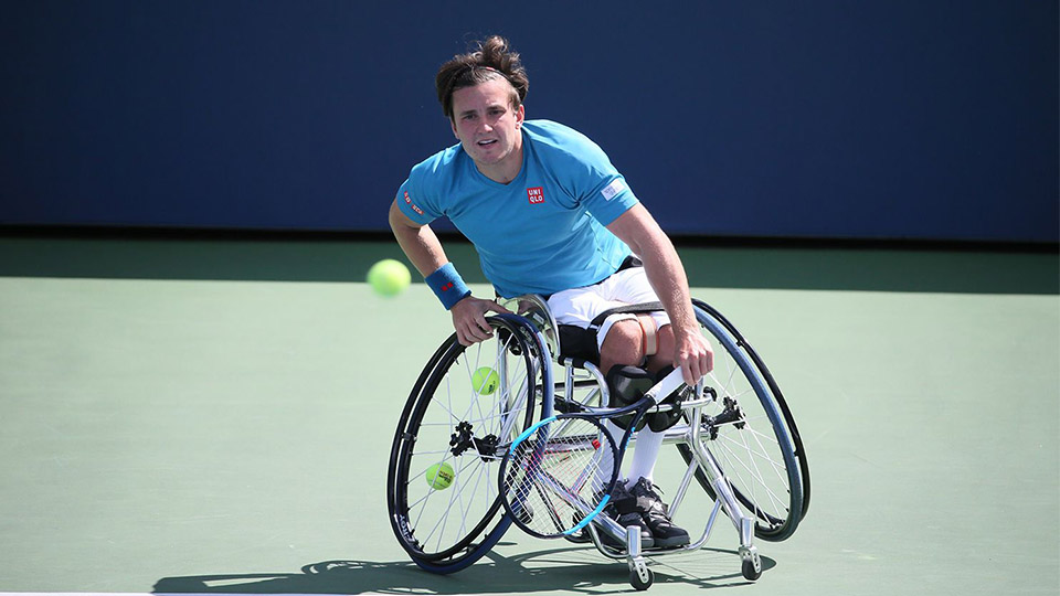 One of the athletes qualified for the 2017 NEC Wheelchair Tennis finale